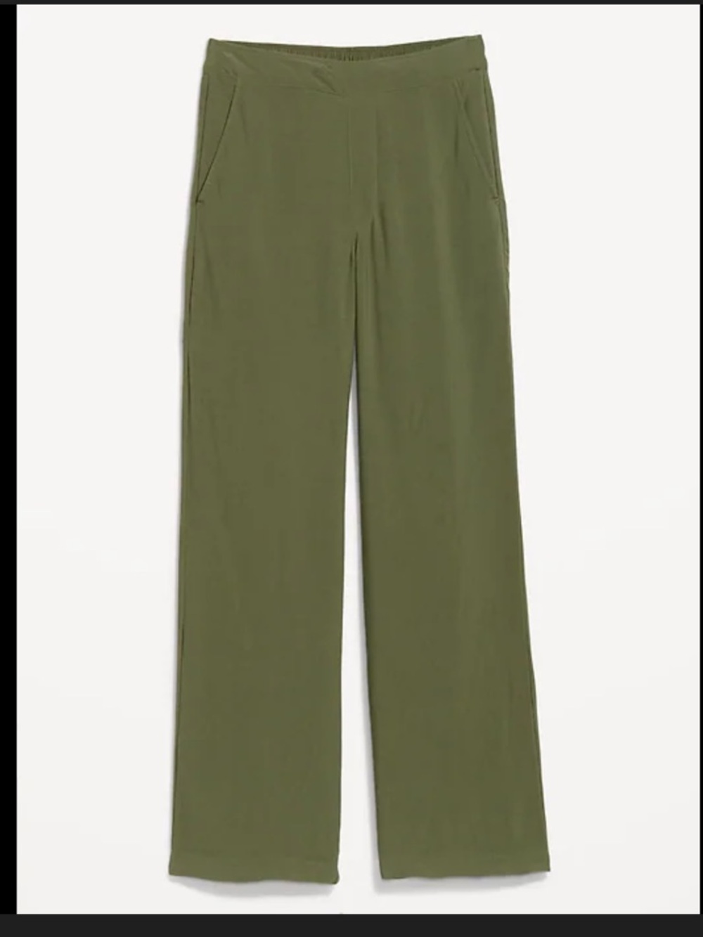 Old Navy Playa High Waisted Wide-Leg Pants in Olive Green size L NWT